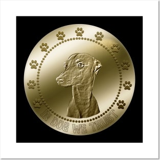 Italian Greyhound Coin Currency Funny Dog Posters and Art